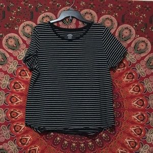 Black and White Striped Shirt